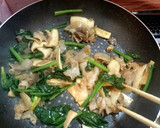 豚肉とほうれん草の炒め物作り方4写真