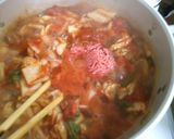 簡単 白菜 セロリ 挽き肉の トマト煮♪作り方5写真