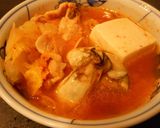 豪華版☆カキと豚のキムチ鍋作り方4写真