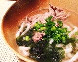 白だしと生姜で簡単関西風肉うどん作り方5写真