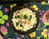 厚切りベーコンとほうれん草の和風パスタ作り方7写真