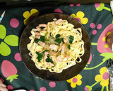 厚切りベーコンとほうれん草の和風パスタ作り方7写真