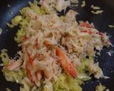 蟹肩肉が残ったときのごちそうパスタ作り方3写真