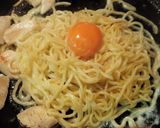 数の子食べ切り♪中華麺カルボナーラ作り方3写真