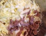 白菜のお好み焼？たこ焼？風 玉子不使用作り方3写真