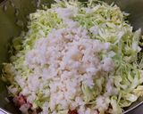 豚バーグ、野菜わりと多め。作り方2写真