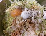 豚バーグ、野菜わりと多め。作り方3写真
