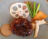 豚バーグ、野菜わりと多め。作り方8写真