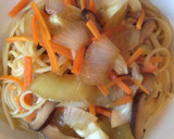 簡単、椎茸とキャベツの和風パスタ作り方6写真