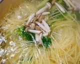 ブロッコリーとしめじの明太子スパゲッティ作り方4写真