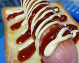 男気！極太魚肉ソーセージチーズトースト！作り方8写真