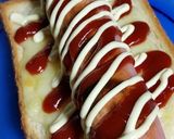 男気！極太魚肉ソーセージチーズトースト！作り方7写真