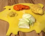 カレーと生姜のココナッツミルクスープ作り方1写真