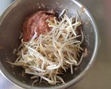 簡単！鶏ひき肉ともやしの照焼きハンバーグ作り方3写真