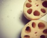 れんこんとひじきの梅肉和え作り方1写真