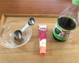 材料2つ。キャベツのあっさりタレ作り方1写真