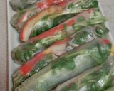豆苗たっぷり生春巻き作り方3写真