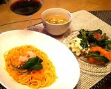 缶詰とジュースで蟹のトマトクリームパスタ作り方4写真