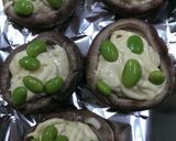 しいたけカップと鮭じゃこ空豆のマヨ焼き作り方3写真