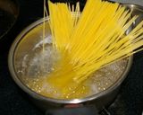 なめ茸と青じその和風パスタ作り方2写真