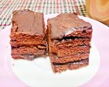 口どけ♡バレンタインのオペラ風ブラウニー作り方5写真