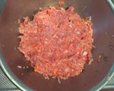簡単！油揚げのひき肉&野菜詰め焼き。作り方2写真