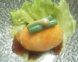 野菜サラダと半熟卵　粉末調味料　添え作り方5写真