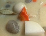 たっぷり野菜!我が家の粕汁白味噌仕立て作り方3写真