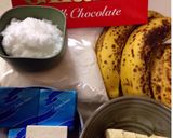 HMチョコバナナチーズケーキ♪時短♪簡単作り方1写真
