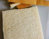 夜食にピッタリ！おいしぃ、ホットサンド。作り方1写真