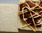 夜食にピッタリ！おいしぃ、ホットサンド。作り方2写真