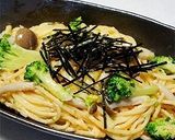 ブロッコリーとしめじの明太子スパゲッティ作り方6写真