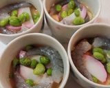 ミートボール入♪お麩とオイソの春色茶碗蒸作り方9写真