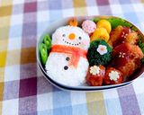 幼稚園 お弁当♡雪だるま 簡単作り方2写真