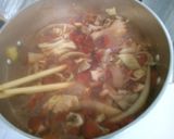 キャベツ 舞茸 じゃが芋の トマトスープ作り方5写真