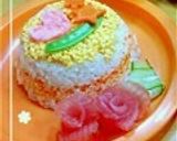 mお茶碗DEケーキ寿司作り方13写真