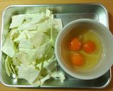 ふわシャキ食感！卵とキャベツの炒めもの作り方2写真