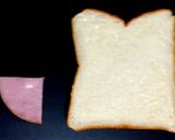 朝パン♪耳まで美味しいハムチーズの乗せ方作り方2写真