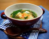 スタミナ系揚げ餅スープ作り方7写真
