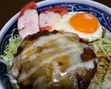 冷凍ハンバーグでロコモコ丼作り方1写真