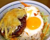 冷凍ハンバーグでロコモコ丼作り方3写真