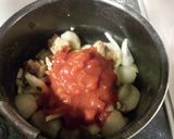 サバ水煮缶でイタリアン？里芋のトマト煮作り方2写真