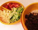 メキシコ料理タコライス弁当作り方3写真