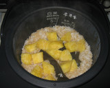 さつま芋と玄米の炊き込みご飯作り方3写真