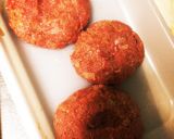 卵なしでもふわふわジューシーハンバーグ♫作り方7写真