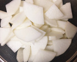 簡単大根とトマト挽肉炒め作り方1写真