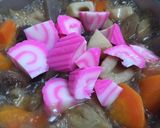 ピンクなると主役根菜煮(^_^)v作り方4写真
