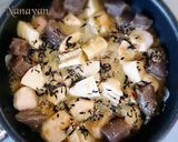 無塩料理☆里芋と筍とこんにゃくのごま煮作り方4写真