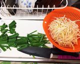 砂ずりのニラもやし炒め作り方1写真