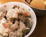 おでんに合う☆鶏と舞茸の炊き込みご飯作り方4写真